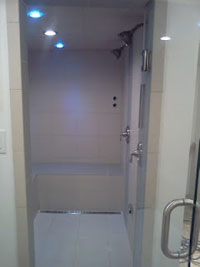 FreeStyle Linear Drain Steam Shower