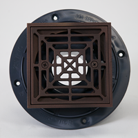 Clamping Ring Drain (ABS) Square Oil Rubbed Bronze