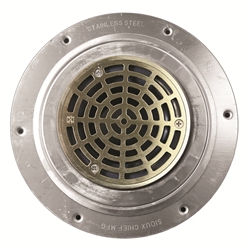 ThinBedDrainINnickelfinishRoundStrainer
