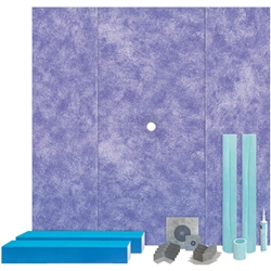 ProBase®  II Multi-Slope - 72" x 72" Kit - Center Drain - Foam - Pre-Waterproofed